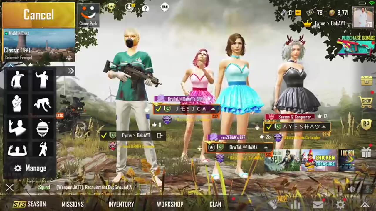 JOINING RANDOM SQUAD OF GIRLS LIKE A BOT FYME BABA PUBG MOBILE❤️❤️