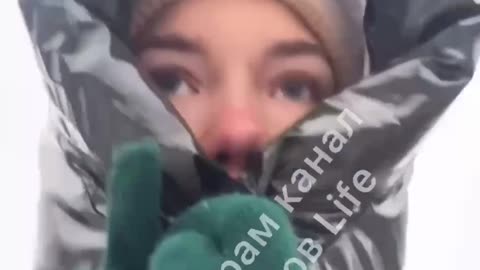 In Kharkiv, a girl recorded a video right during her arrivals around the city