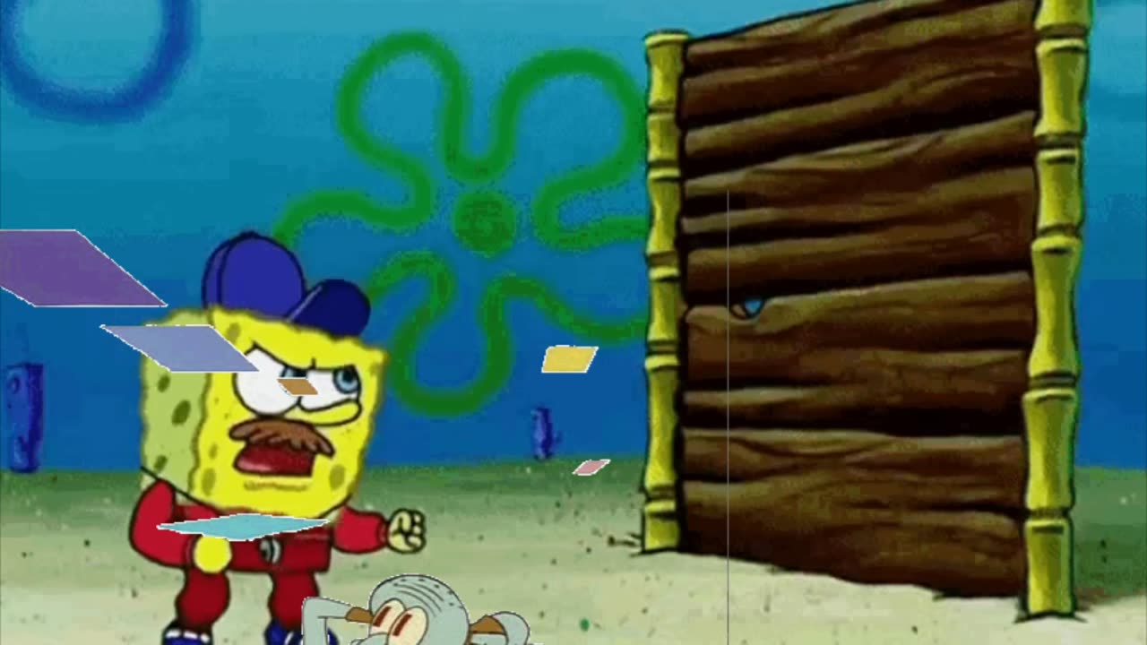 Squidward Is Playing With Tiles While SpongeBob Trains Gary For The Snail Olympics 🏆