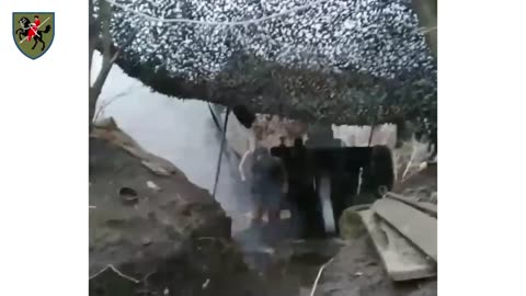 Footage From Ukrainian Artillery Brigade