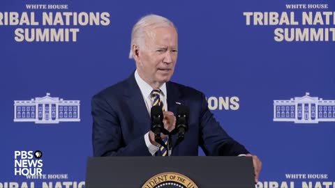 Biden addresses White House Tribal Nations Summit in Washington