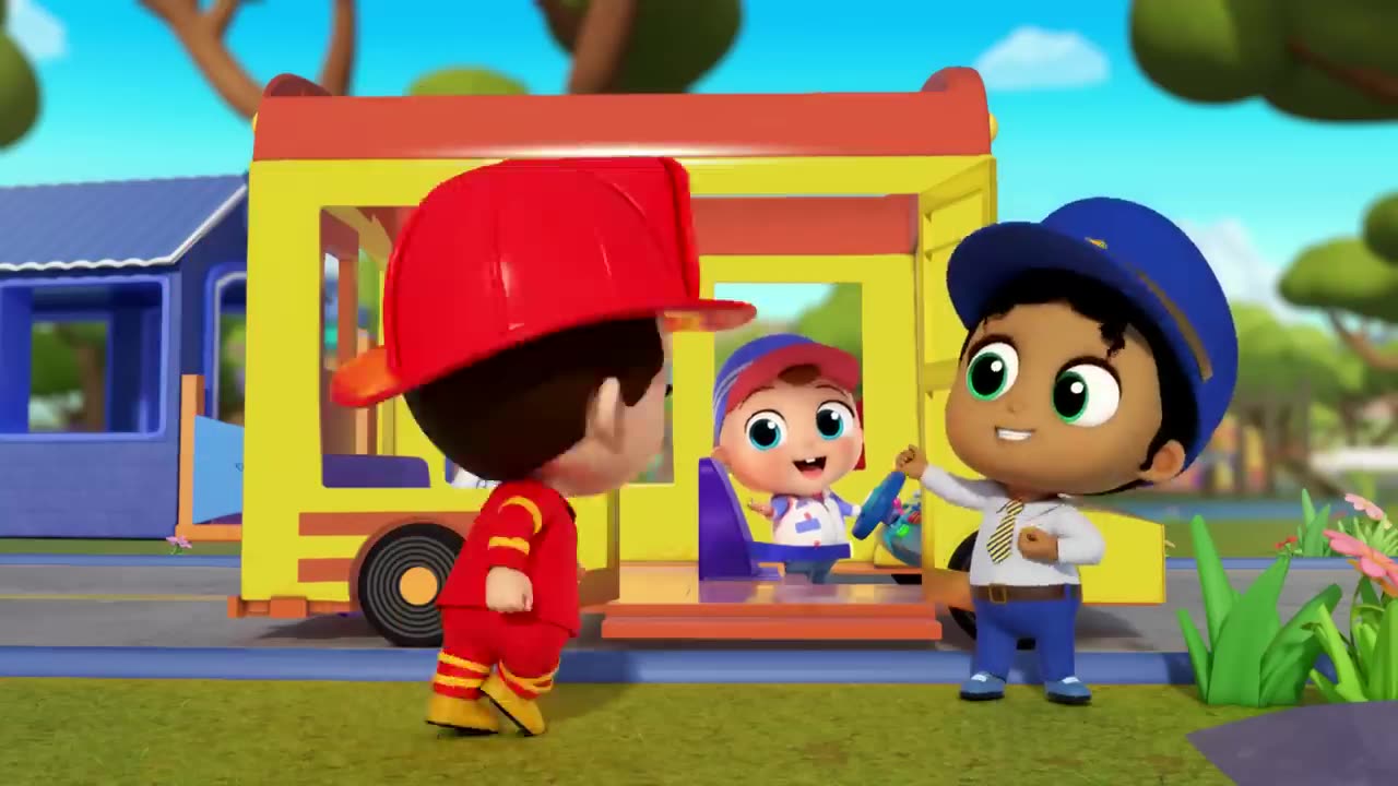 Wheel On The Bus ( Yellow School Bus Edition )_ Little Angel kids Songs & nursery rhymes