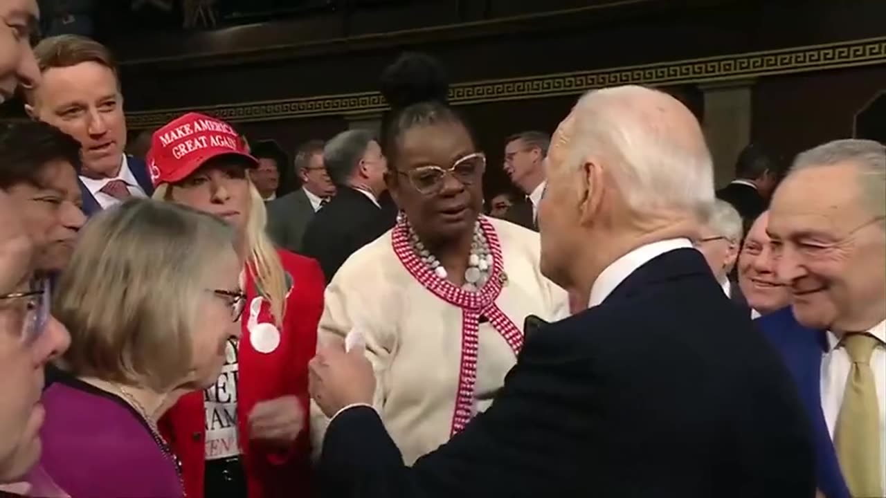 MTG Confronts Joe Biden, Has Pin Reading 'Laken Riley'