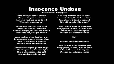 Innocence Undone Song