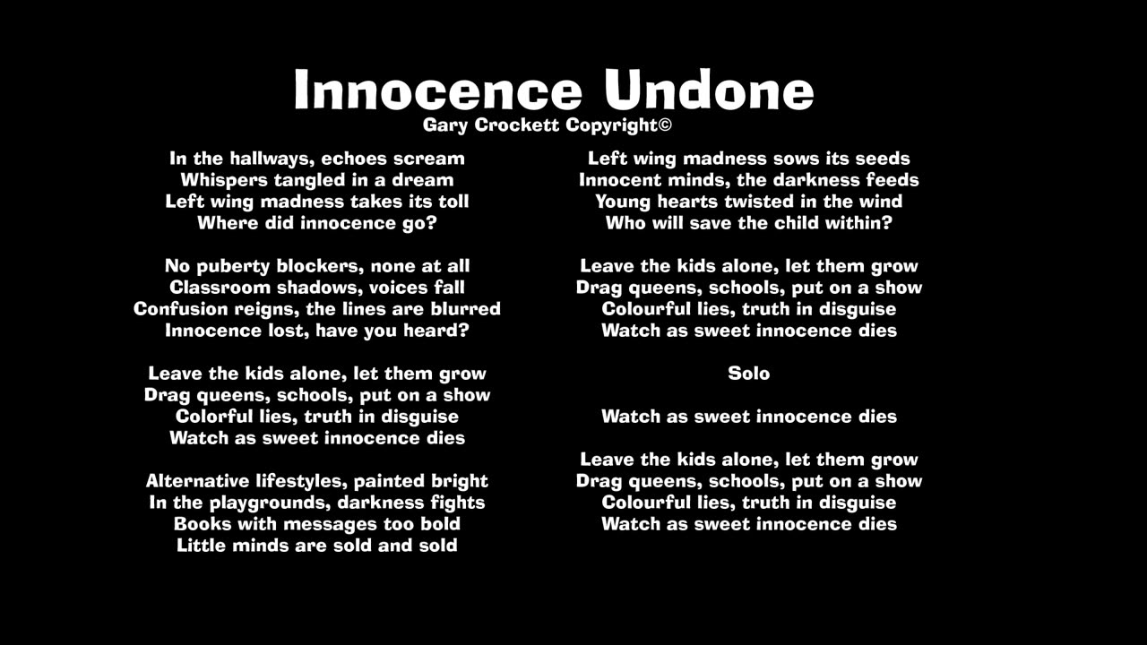 Innocence Undone Song