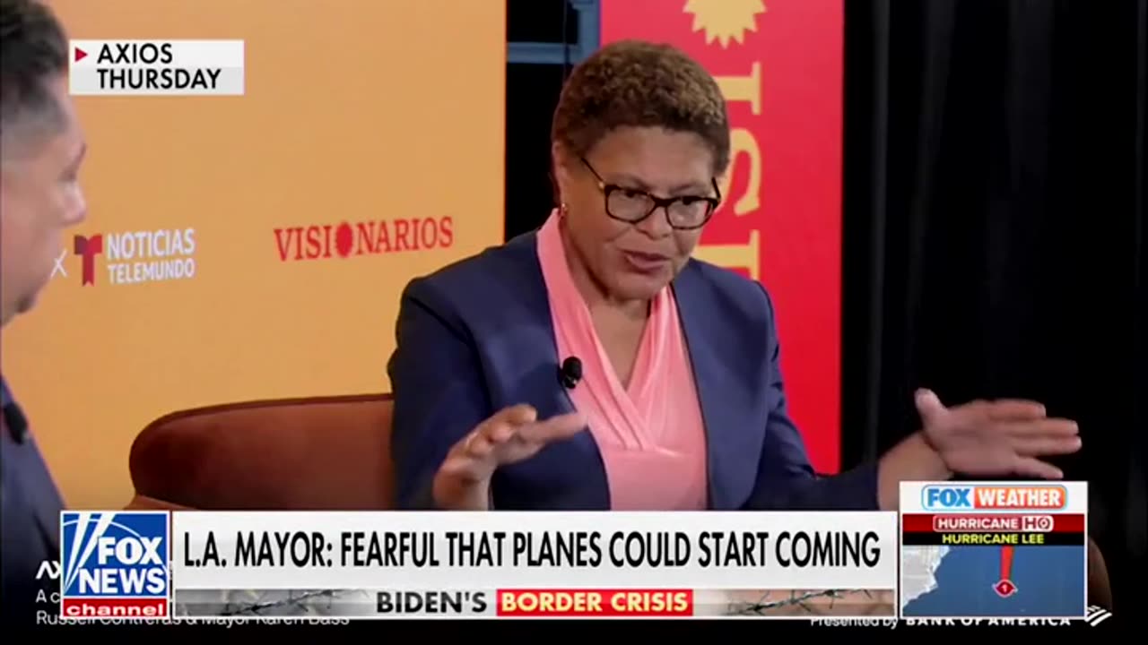 L.A. mayor Karen Bass says it’s the Conservatives destabilizing Democrat run cities.