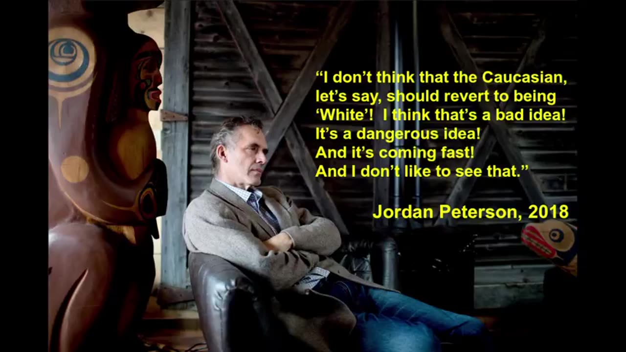 Voxday: Jordan Peterson is a Globalist Anti-White Shill