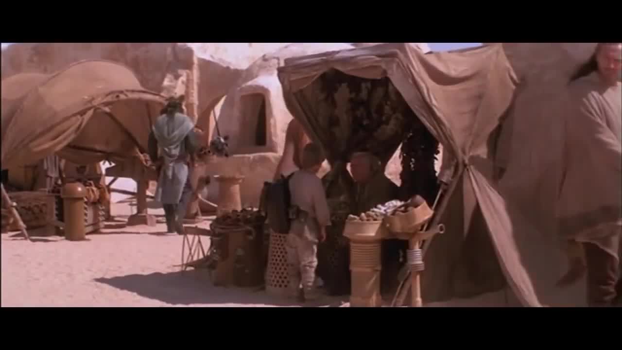 Escena eliminada_ Qui-Gon destruye un droide - Star Wars Ep. I