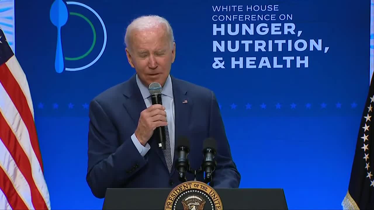 President Biden delivers remarks on hunger, nutrition and health in Washington D.C.