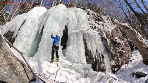 Ice Climbing Franconia Notch