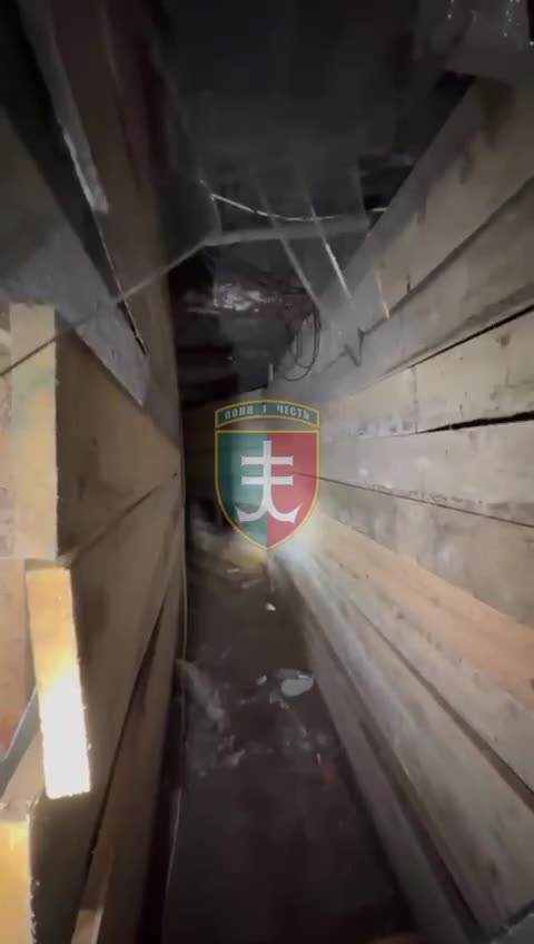 Searching a Russian Trench Bunker