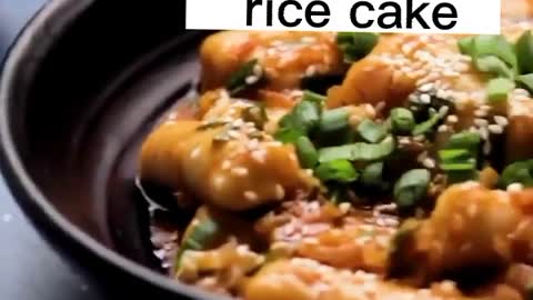 Korean spicy rice cake