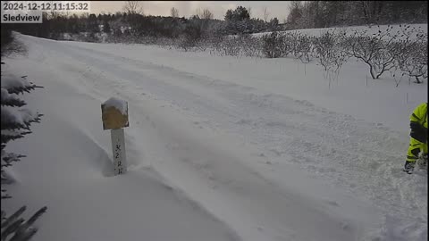 Snowmobile Rear-End Collision