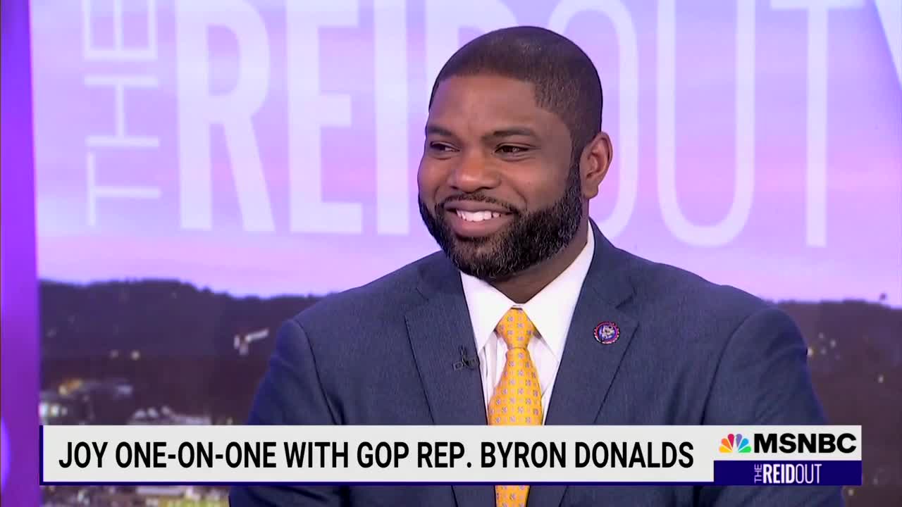 Rep. Byron Donalds DESTROYS Crazed Joy Reid Live On-Air