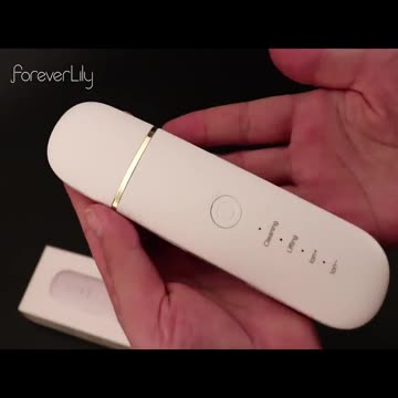 Ultrasonic Skin Scrubber Facial Cleaner Ion Acne Blackhead Remover Peeling