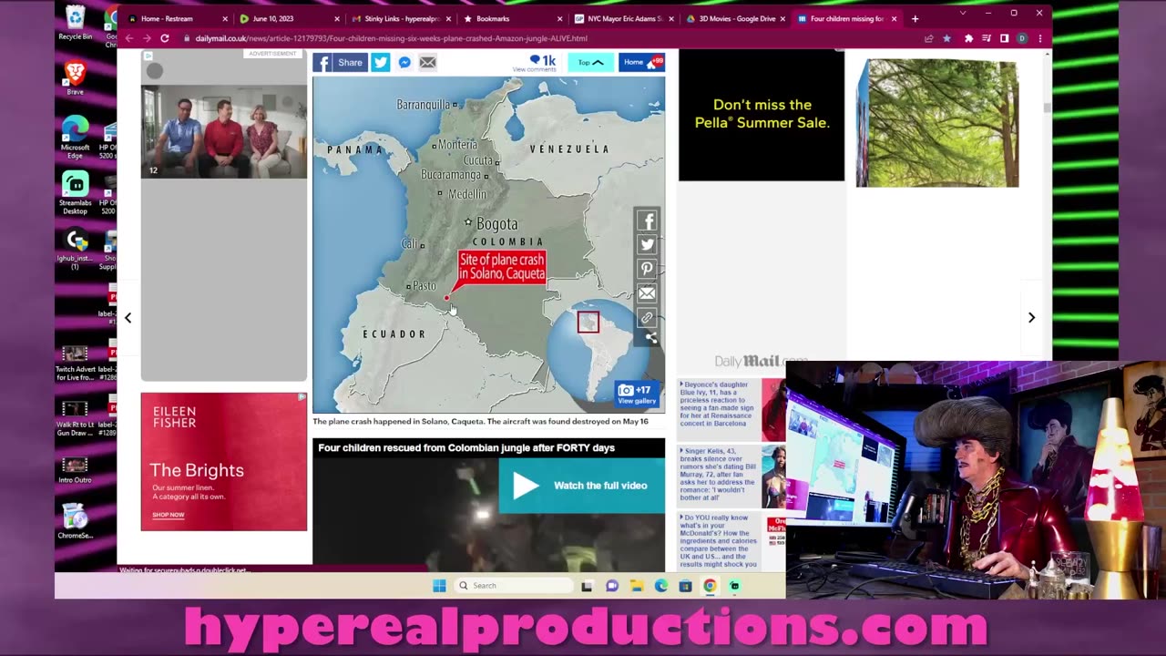 Vampire children escape from the Amazon rainforest