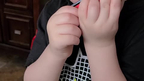 First try, and he's a master!