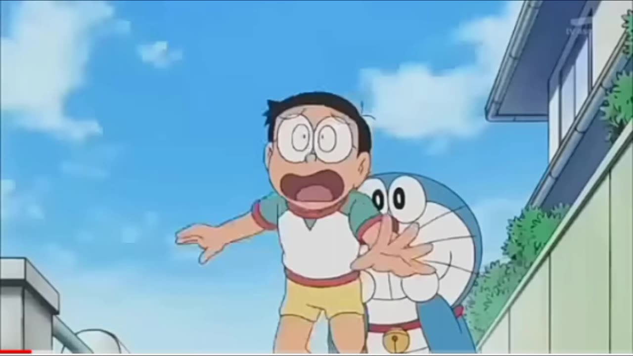 Doraemon helps Nobita