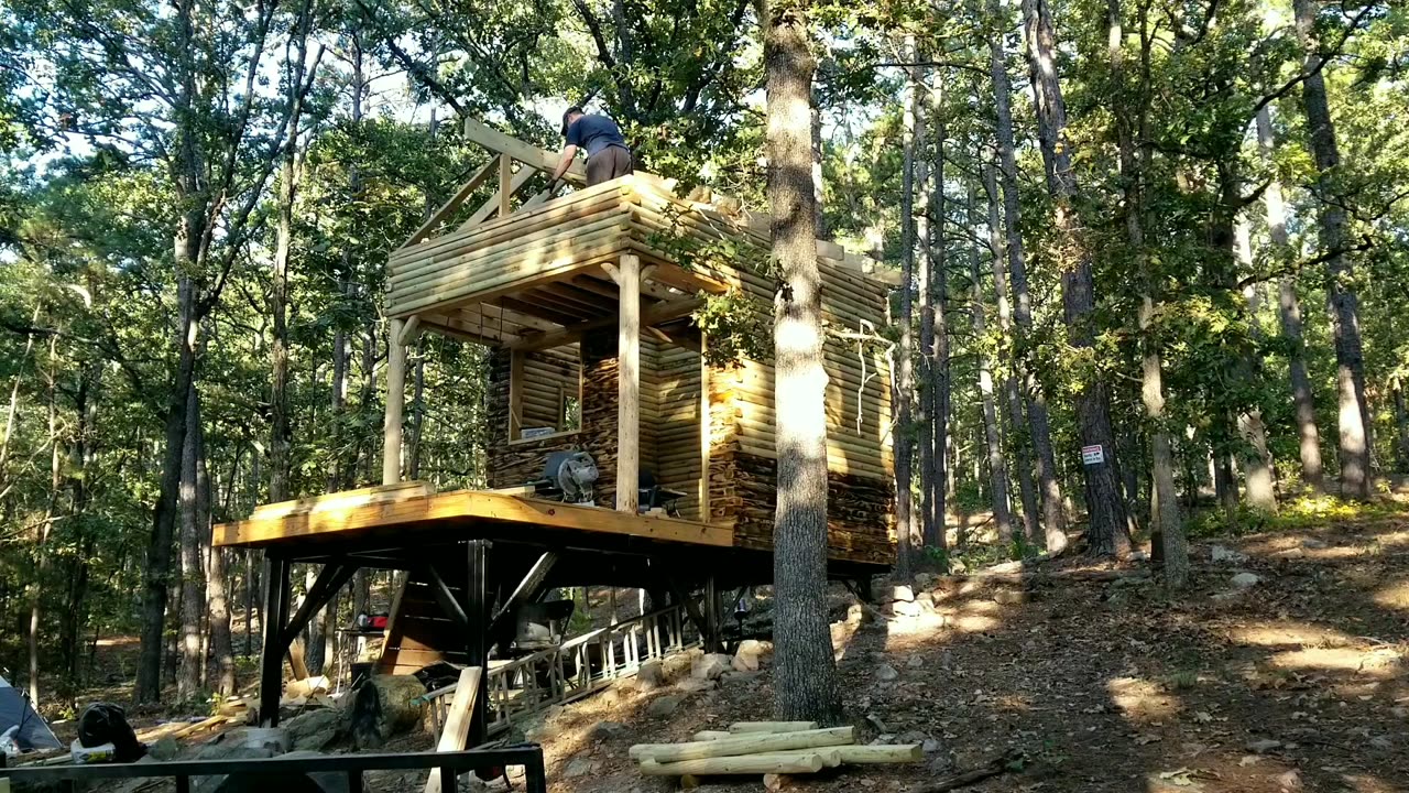 Landscape timber cabin part 2