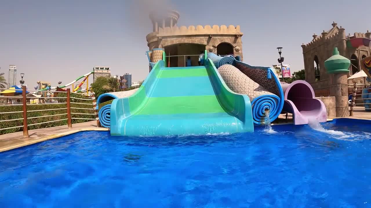 Water Slides at Al Montazah Water Park in Sharjah