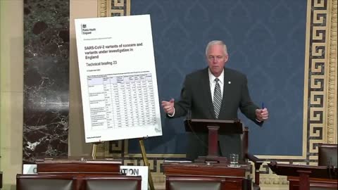 Senator Ron Johnson ~ Bi-den says this is a pandemic of the unvaxxed...