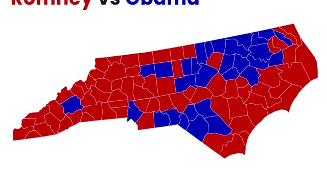 North Carolina's 20-Year County Level Presidential Election Shifts: Unpacking Trump's Impact in 20 Seconds