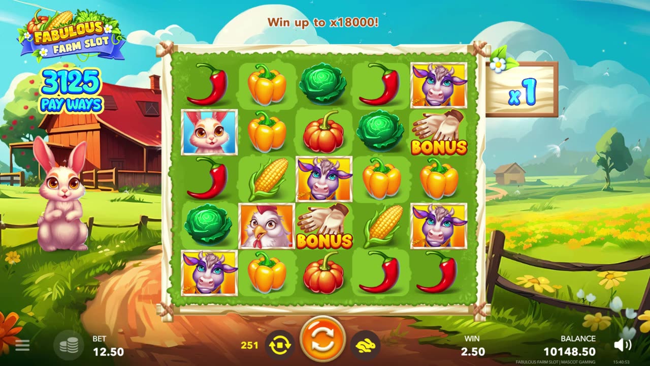 FABULOUS FARM SLOT - NICE GAMEPLAY - BONUS BUY ONLINE CASINO SLOT