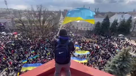 Residents of Kakhovka – you are amazing! All this will go down in history!