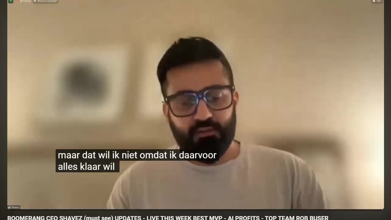 BOOMERANG NEDERLAND - CEO SHAVEZ UPDATE - DEZE WEEK LIVE - AI WINSTEN - TOP TEAM ROB BUSER