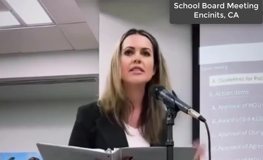 "Family Friendly" Drag Show? Encinitas California School Board Meeting