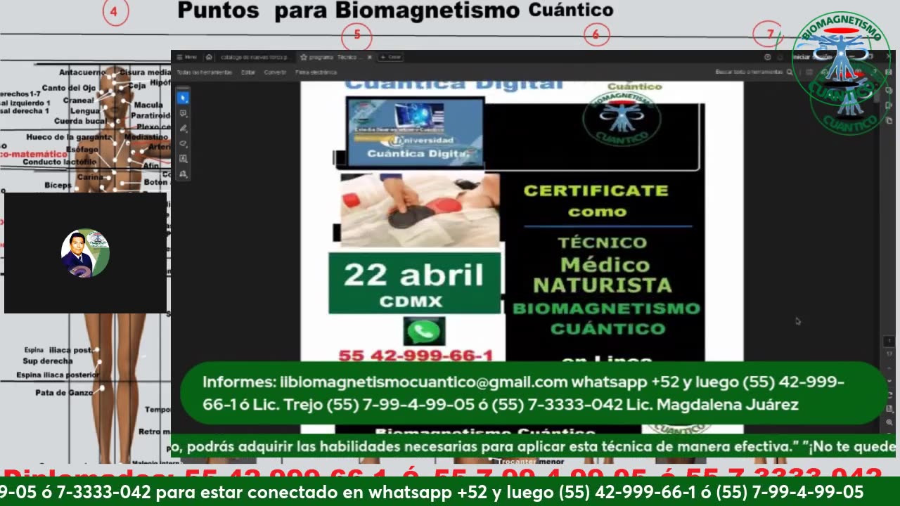 Convocatoria a Estudios de Técnico Médico Naturista de Biomagnetismo Cuantico