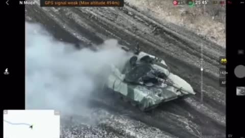 Russian Tank Hit with AT4