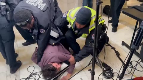 Demonstrators arrested demanding Israeli ceasefire inside U.S. Capitol