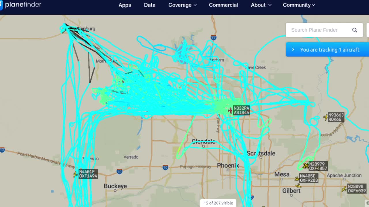 5pm traffik report for KDVT - transpac avaition - Jan 20th 2023