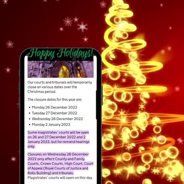 Opening times for Legal Minded Friends and UK Courts