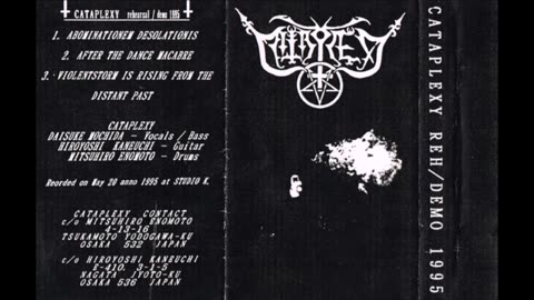 Cataplexy (jap) 1995 - Rehearsal Demo demo