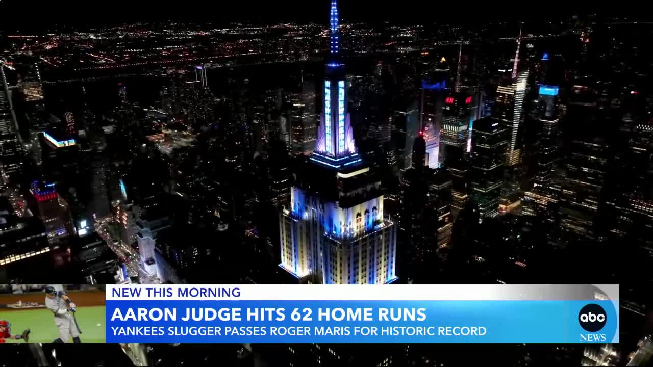 Aaron Judge hits record-breaking 62nd home run l GMA