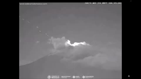 UFO fleet leaves Popocatepetl Volcano