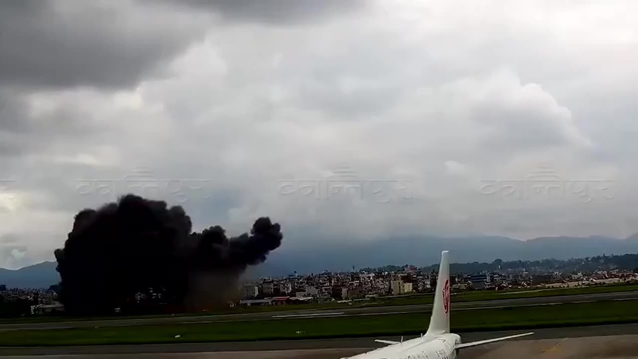 As new surveillance footage has been released of the Saurya Airlines plane