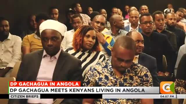 DP Gachagua meets Kenyans living in Angola