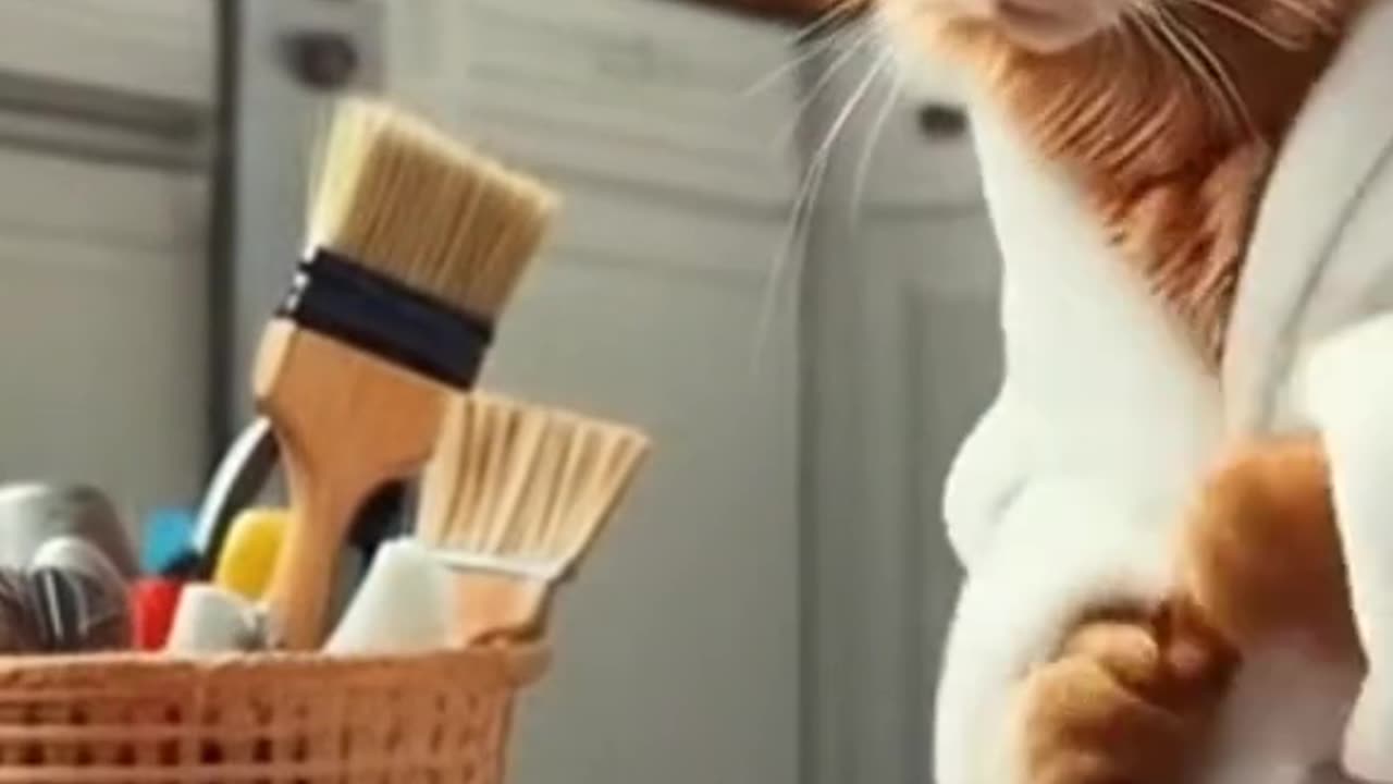 Funny and angry Cat for Kids