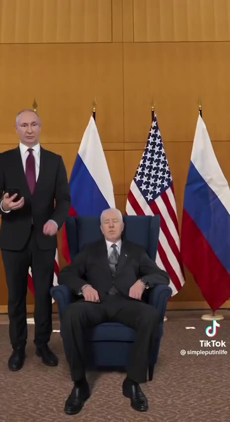 Putin tries to wake Biden.