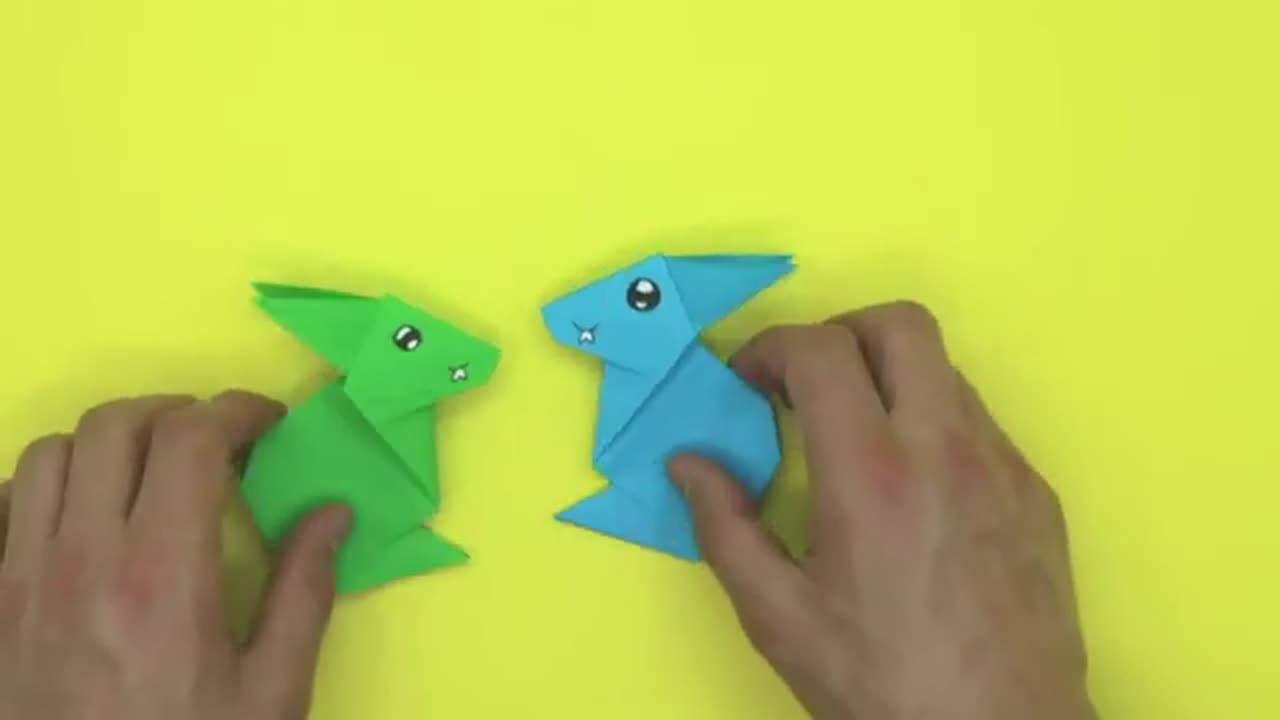 HOW TO MAKE PAPER BUNNY - ORIGAMI