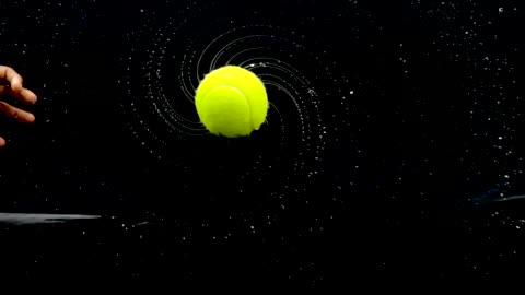 What happens when you spin a wet ball?