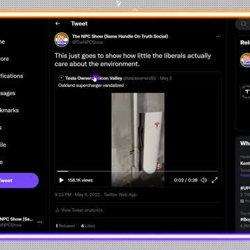 George Soros Goons Trash Tesla Chargers