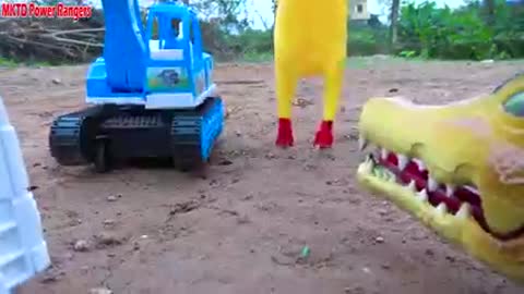 Help the truck and the alligator find the lost item