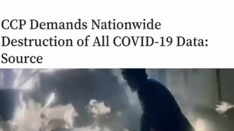 CCP orders the destruction of all Covid 19 data.. 🇨🇳