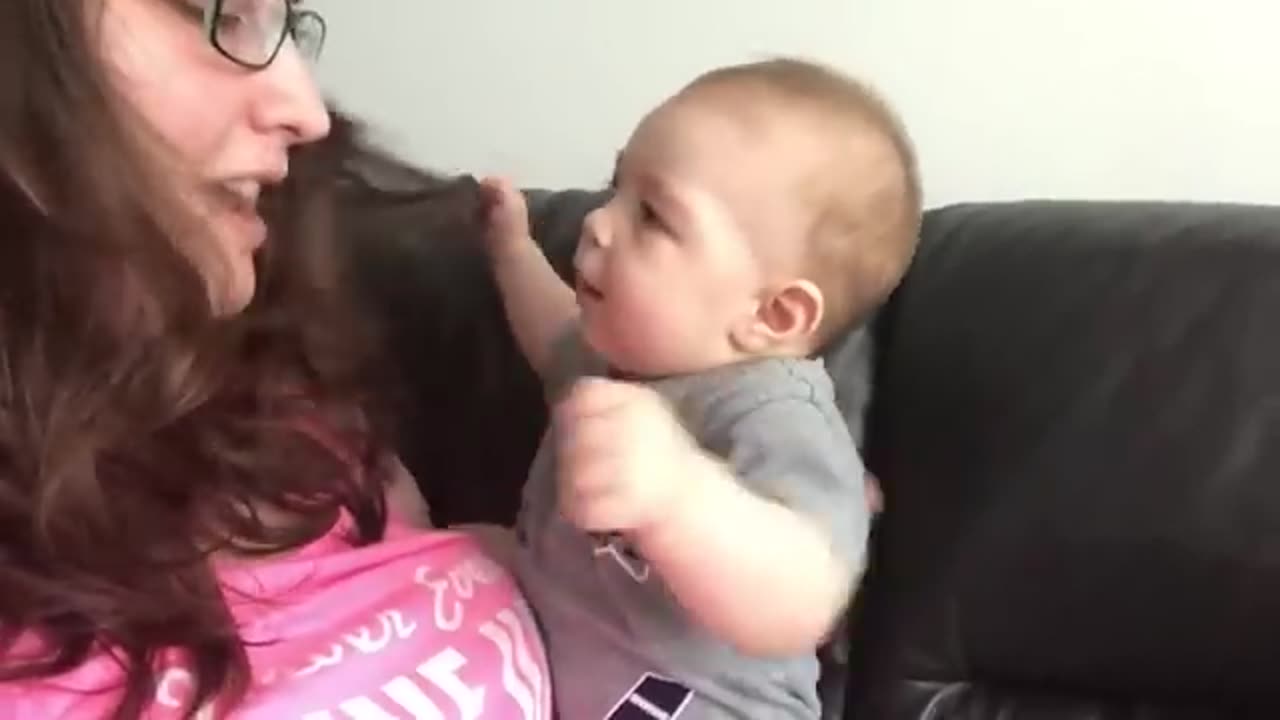 Baby Gets Emotional When Mom Sings Opera!