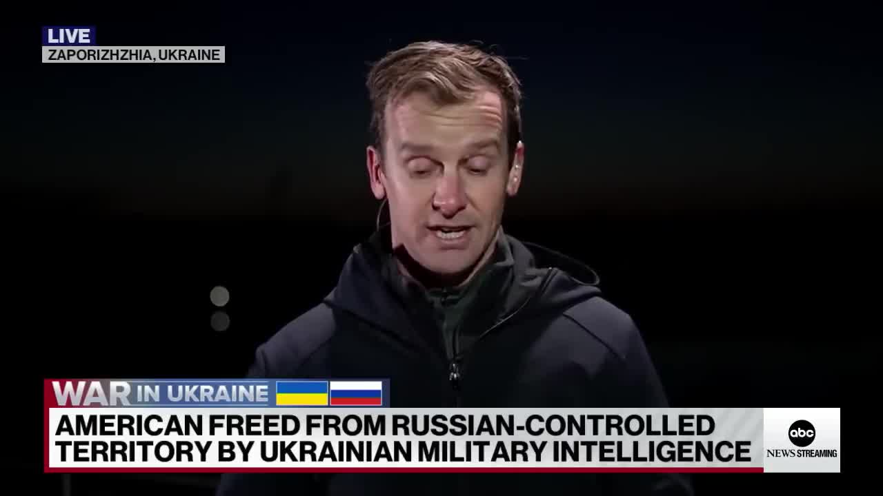 American freed from Russion-controlled territory by Ukrainian forces