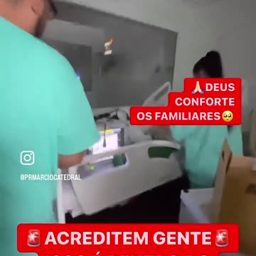 Hospital de Mathias Velho no primeiro dia da inundação.